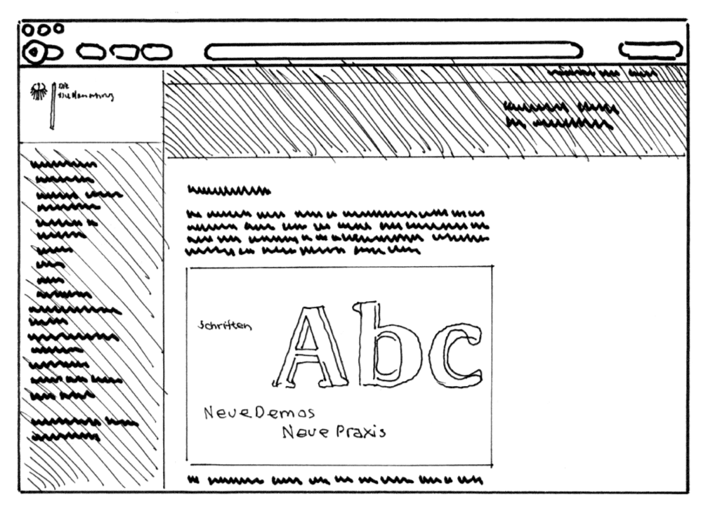 Illustration Website Bundesregierung: Corporate Design Dokumentation