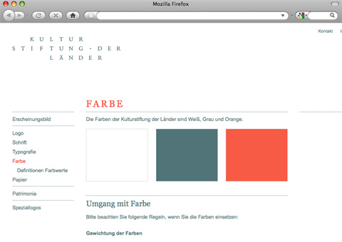 Erscheinungsbild der Kulturstiftung der Länder